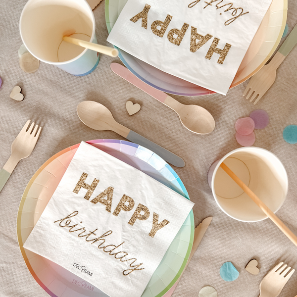 Geschirr Set Pastell, 24 Becher & 24 Teller  Geschirr Set Pastell, 24 Becher & 24 Teller