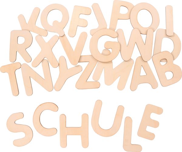 Holzbuchstaben, Alphabet, Holzbuchstaben-Set, Buchstaben Holz, Kinderbuchstaben