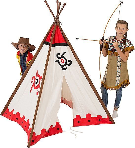 Spielzelt, Tipi, Kinderspiel, Zelt mit Scheibe, Tarnung