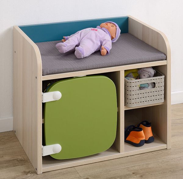 MATHOU Frisiertisch und Wickeltisch, 2-teiliges Set