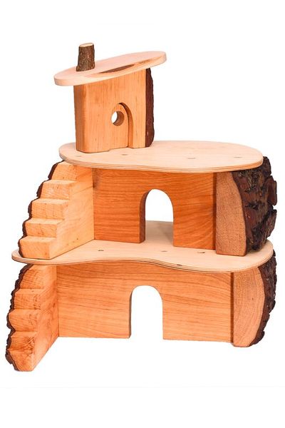 Puppen-Baumhaus klein (LxBxH): 38 x 38 x 40 cm), montiert