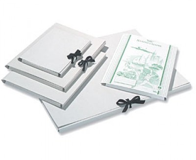 Sammelmappe, 50x70 cm, DIN B2 Graupappe mit Band, 10 Stück [SONDERANGEBOT]