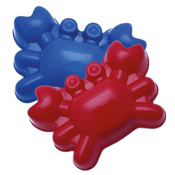 Hundeknochen, Kauspielzeug, Gummi, Blau, Rot