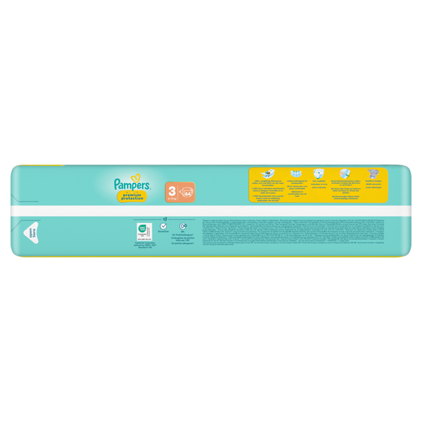 PAMPERS Premium Protection Gr. 3, Midi 6-10 kg, 64 Stk.