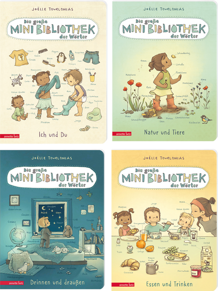 Buchpaket: Die große Mini-Bibliothek der Wörter (Pappbilderbücher)