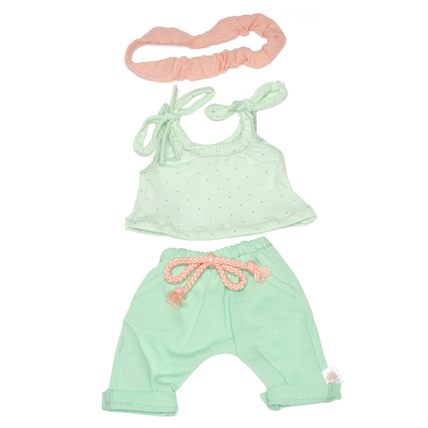 Puppenkleidung-Set aus Strick "Sommer", 38 cm, 9-tlg.