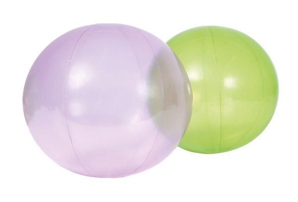 Ball, Gummi Ball, Spielball, Aufblasbarer Ball, Zweifarbig Ball
