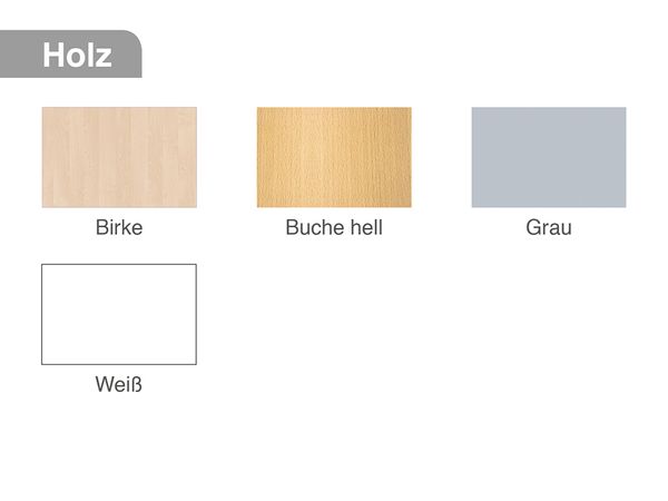 Schrank mit großen ErgoTray Boxen, Höhe 60 cm