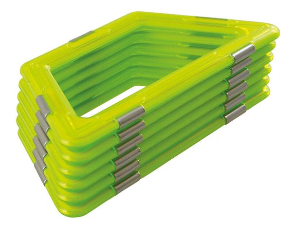 Schachtrahmen, Stellrahmen, Kunststoffrahmen, neon grün, Klapprahmen