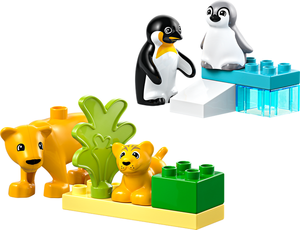 10442 LEGO® DUPLO® Wildtier-Familien: Pinguine und Löwen, 10 Teile