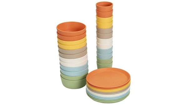 Tassen, Becher, Becher-Set, Mehrfarbig, Ton-in-Ton