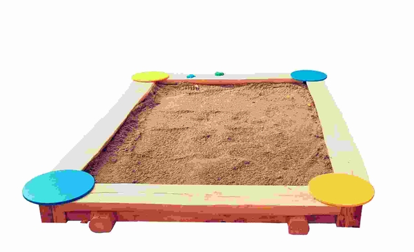 Halbstamm-Sandkasten Rechteck, 90° Halbstamm-Sandkasten Rechteck, 90°