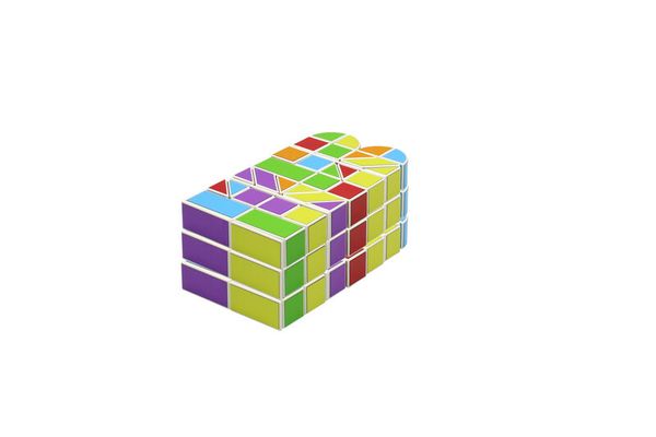 Rubik's Cube, 3x3 Puzzle, Farbig, Puzzle Spielzeug, Bunt