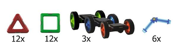 GEOSMART Fahrzeuge Spielset mit 33 Teilen, ab 3 Jahre