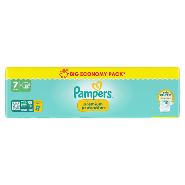 PAMPERS Premium Protection Gr. 7, Extra Large 15+ kg, 38 Stk.