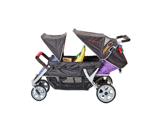 FAMILIDOO Lidoo Bus, 6-Sitzer Kinderwagen für Neugeborene bis zum Kleinkind