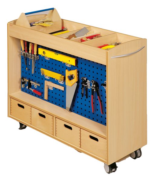 DUSYMA Werkzeugwagen Lotte mit 4 Materialkästen DUSYMA Werkzeugwagen Lotte mit 4 Materialkästen