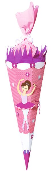 Schultüten, Papiertüte, Mädchen, Tanzfigur, rosa