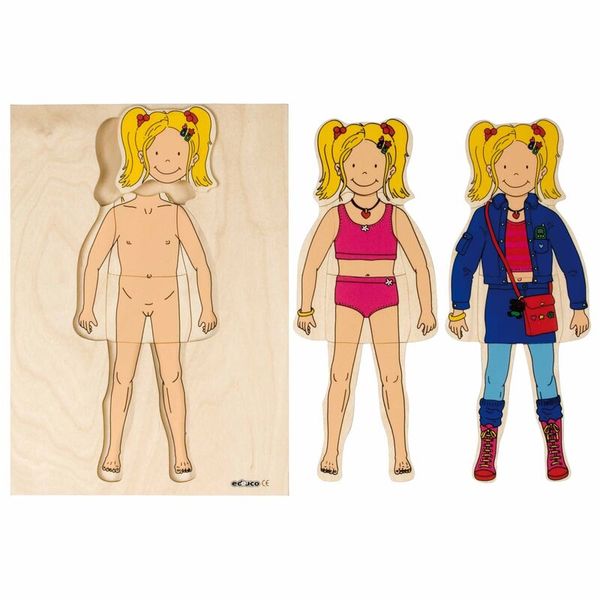 EDUCO Ankleidepuzzle - Mädchen, 9 Teile, ab 4 Jahre EDUCO Ankleidepuzzle - Mädchen, 9 Teile, ab 4 Jahre