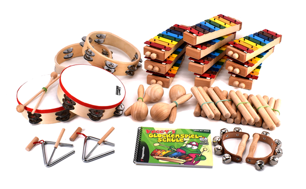 Musikinstrumente, Kinderspielzeug, Trommeln, Xylophon, Spiele-Satz