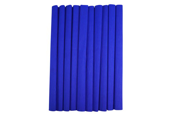 ELVIRAS Bastelkrepp Einzelfarbe 50 x 250 cm, 10 Rollen (Farbe wählbar)