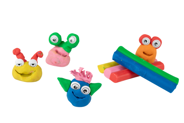 ELVIRAS Knete-Sticks, 6 Farben, 6 Sets à 6 Stück