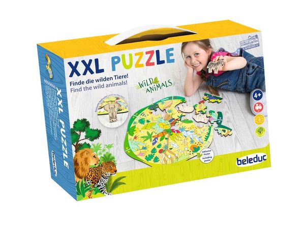XXL Puzzle Wild Animals, 41 Teile, ab 4 Jahre XXL Puzzle Wild Animals, 41 Teile, ab 4 Jahre