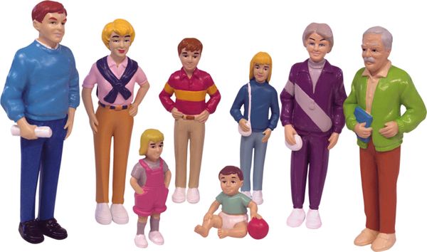 Figuren, Familie, Set, Miniaturen, Puppen