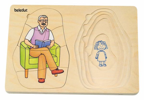 Lagen-Puzzle Oma & Opa, 40 Teile, ab 4 Jahre Lagen-Puzzle Oma & Opa, 40 Teile, ab 4 Jahre