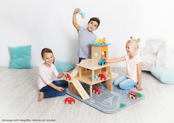 Spielzeug, Konstruktionsset, Holzspielzeug, Autospiel, Rennstrecke