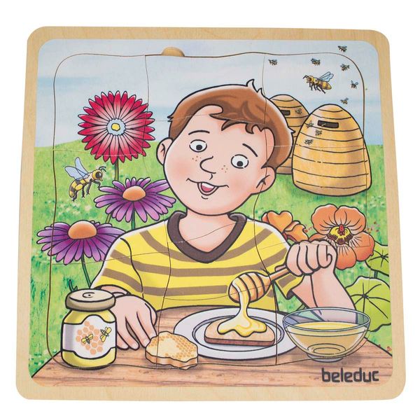 Puzzles, Kinder, Frühstück, Honig, Beetbegrünung