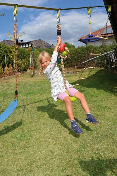 Ninja Hangelpfad, Profiset inkl. Taschen, bis 180 kg, ab 3 Jahre Ninja Hangelpfad, Profiset inkl. Taschen, bis 180 kg, ab 3 Jahre