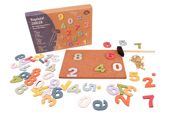 Nagelspiel / Hämmerchenspiel Zahlen (108 Teile)
