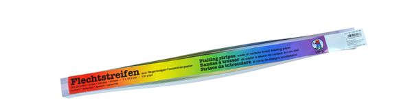 Regenbogen-Flechtstreifen, 200 Stück Regenbogen-Flechtstreifen, 200 Stück