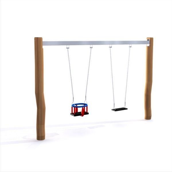 Schaukel, Rutsche, Schaukelsatz, Holzrahmen, Spielplatzset