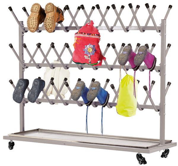 Stiefelwagen für 30 Paar Schuhe, Metall Stiefelwagen für 30 Paar Schuhe, Metall