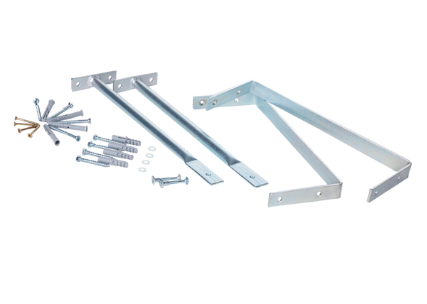 Wand- und Bodenbefestigungsset bei Fußbodenheizung, Wandabstand 40 cm
