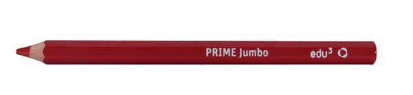 edu³ PRIME Jumbo Hex Sechskant-Buntstifte, 12 Stück, Farbe wählbar