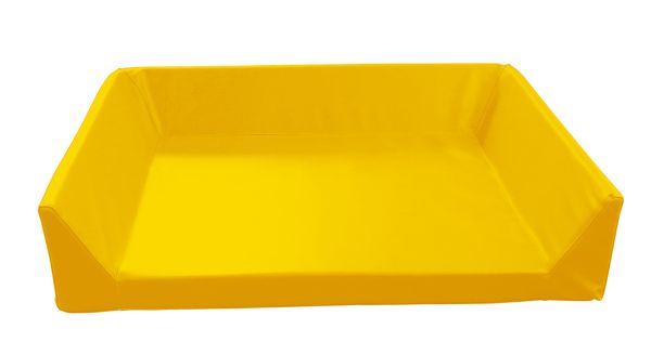 Wickelauflage mit 3-seitiger Aufkantung, Kunstleder, 6 cm hoch, verschiedene Farben/Maße