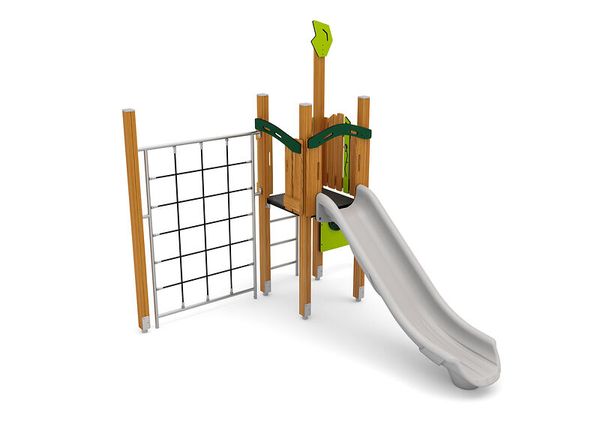 Spielplatz, Rutsche, Klettergerüst, Holz, Kletterwand