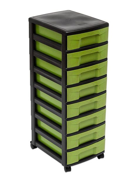 BETZOLD Rollcontainer, 8 kleine Boxen aus biobasiertem treeNside-Material