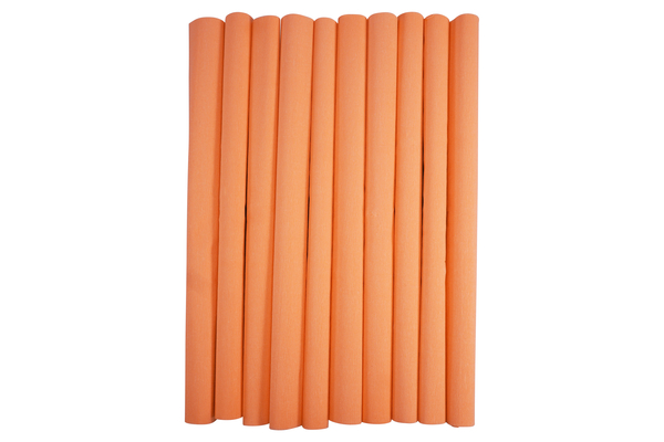 ELVIRAS Bastelkrepp Einzelfarbe 50 x 250 cm, 10 Rollen (Farbe wählbar)