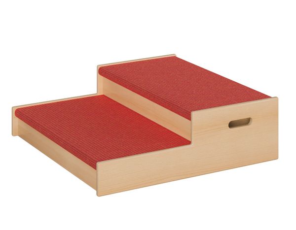 Spielpodestlandschaft mit Teppichoberfläche und Spiegelpodest Spielpodestlandschaft mit Teppichoberfläche und Spiegelpodest