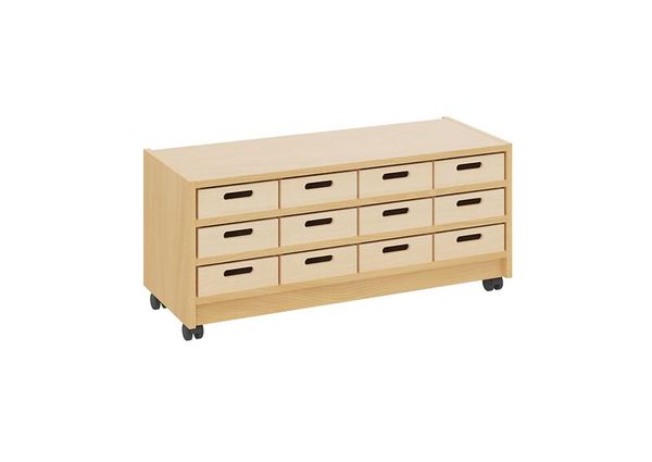 Materialschrank mit kleinen Kästen ohne Sichtfenster, Varianten wählbar