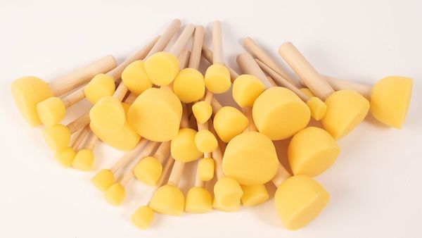 Schaumstoff-Pinsel Gruppenset, 40 Stück