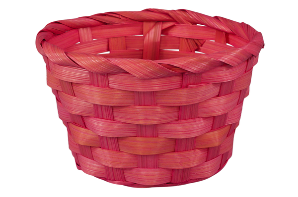 Bastkorb bunt, 6 Stück Bastkorb bunt, 6 Stück