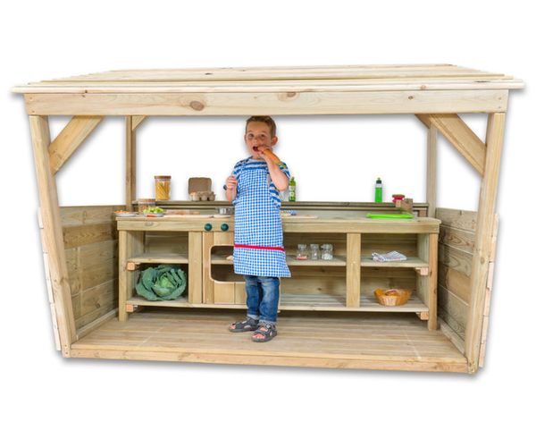 BETZOLD Rollenspielcenter mit großer Outdoor-Kinderküche