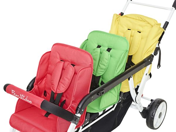 FAMILIDOO Lidoo 3BB+, 3-Sitzer Kinderwagen von Geburt an bis zum Kleinkind (SONDERANGEBOT)
