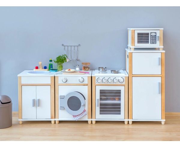 Spielküche, Kinderküche, Waschmaschine, Herd, Mikrowelle