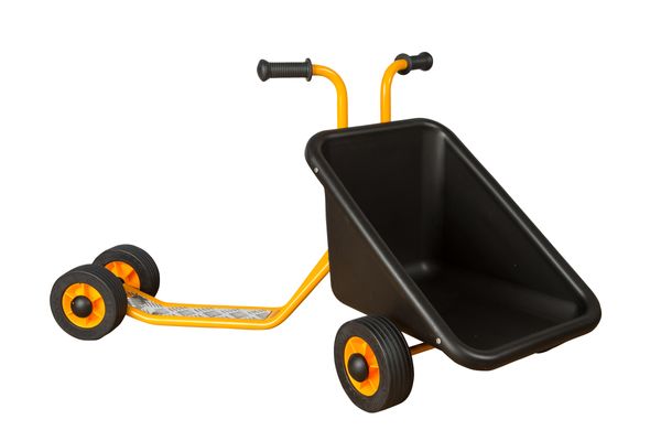 Kinderwagen, Gartenkarren, Schubkarren, Robust, Gelb/Schwarz